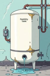 High FSH & Low Ovarian Reserve: A Supportive TCM Approach 1 a leaking fertility tank