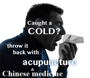 treat cold flu with acupuncture Chinese medicine at Almond Wellness Centre