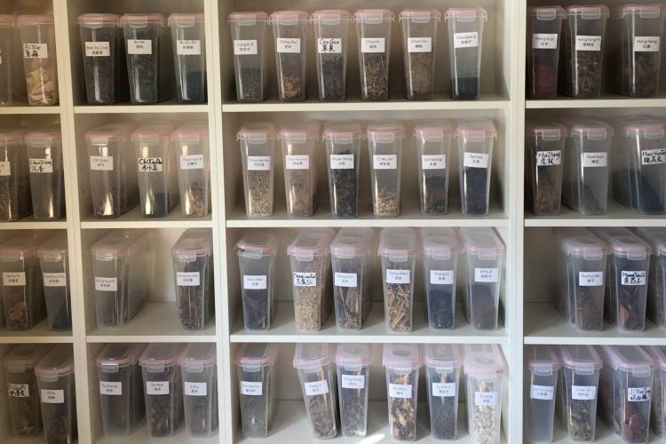 Chinese Herbal Medicine 1 Chinese herbal medicine Raw herbs at Almond Wellness Centre Coburg Clinic