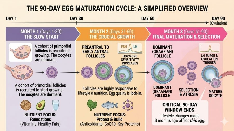 Natural Fertility Acupuncture Melbourne 1 90 Day Egg Maturation cycle