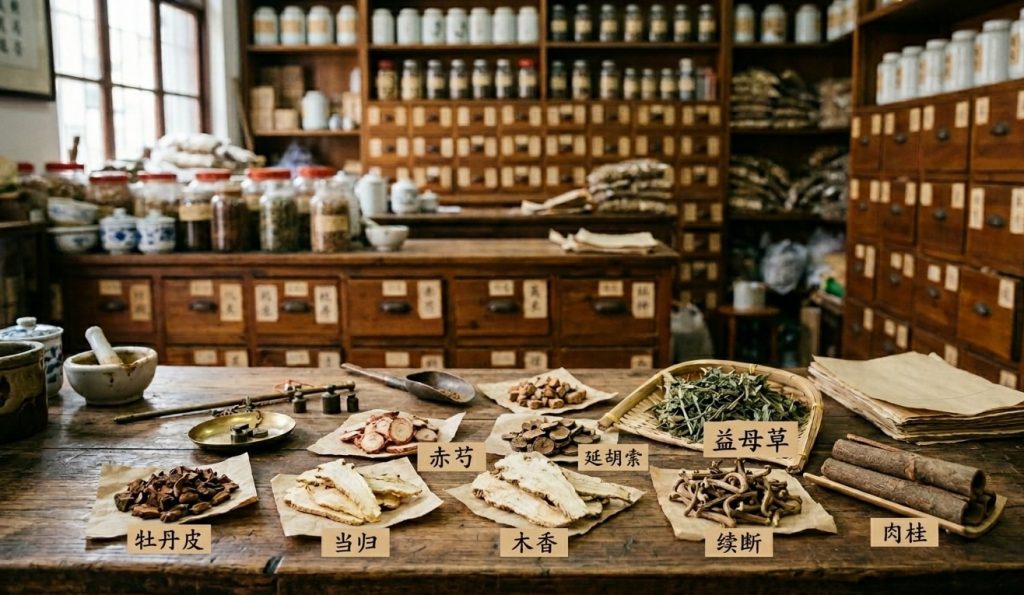 A Chinese Herbal Formula I Commonly Use for Endometriosis and Period Pain 1 Chinese herbal formula for period pain at Almond Wellness Centre Chinese Medicine Acupuncture Melbourne