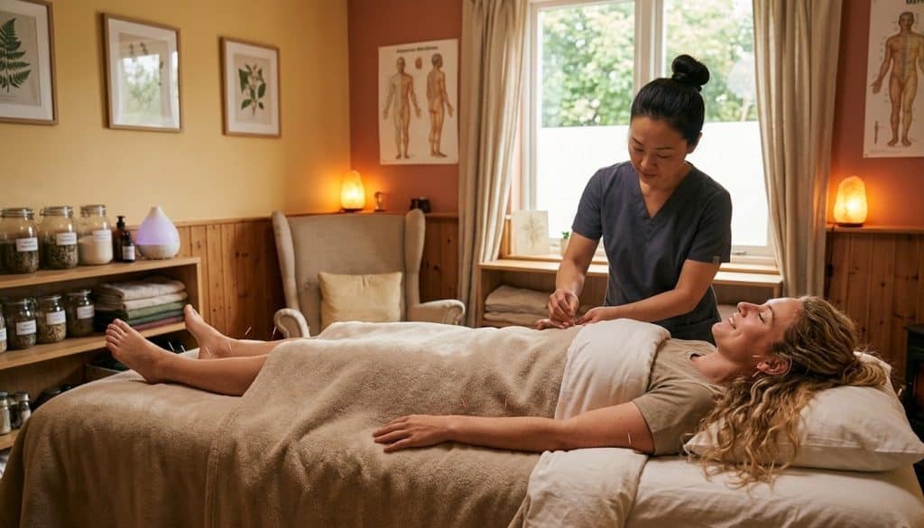 IVF Preparation Melbourne 1 acupuncture treatment in a warm comfortable room e1781850316959