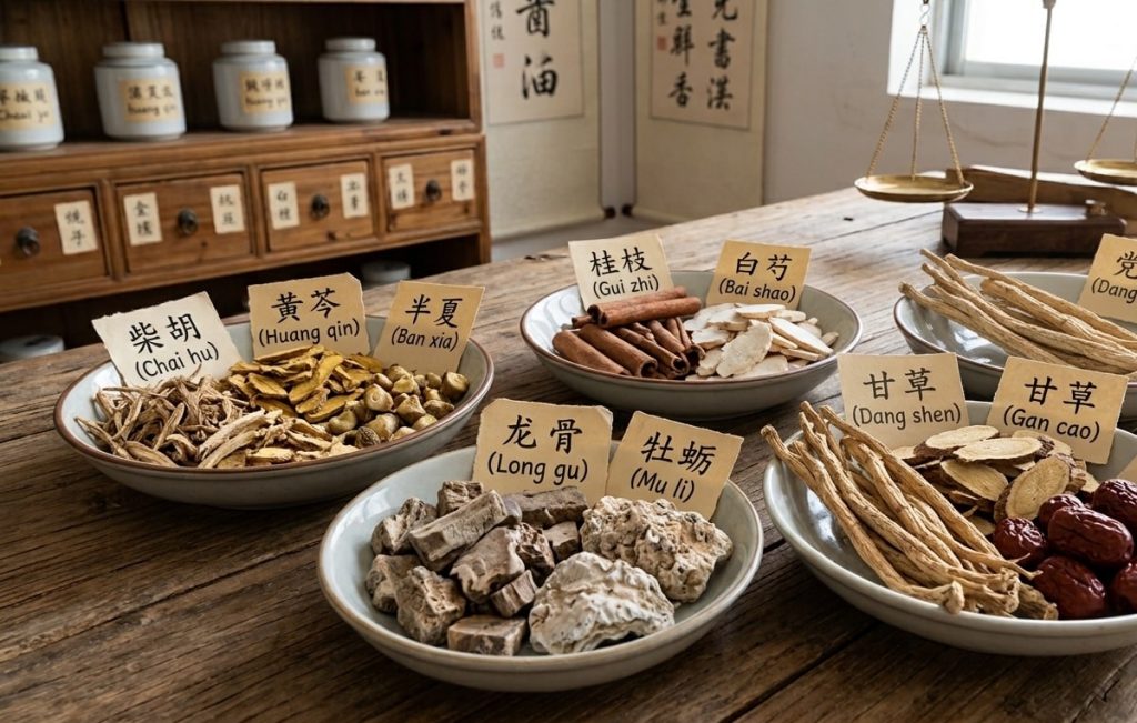Chinese Herbs for Heart Palpitations: Why I Often Use Chai Hu Gui Zhi Long Gu Mu Li Tang (柴胡桂枝龙骨牡蛎汤) 1 Chinese herbal medicine for anxiety heart palpitation and fluttering at Almond Wellness Centre Melbourne