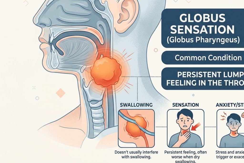 Lump in Your Throat? Understanding Globus Sensation (Plum Pit Syndrome) and How Acupuncture May Help 1 Globus sensation in the throat - Plum Pit Syndrome