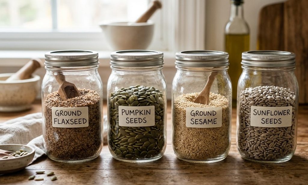 The Power of Seeds for Fertility Support 2 seeds for period cycle regulating
