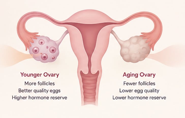 Why Do Some Women's Ovaries Age Faster Than Others? 1 aging ovaries
